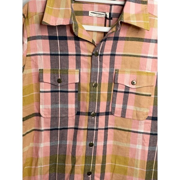 Spell & The Gypsy Collective Maverick Flannel Button Up Apricot Size Medium NWT - Picture 8 of 10